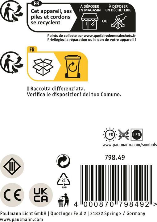 Image du produit Paulmann Numéro de maison solaire (20 lm, IP44)