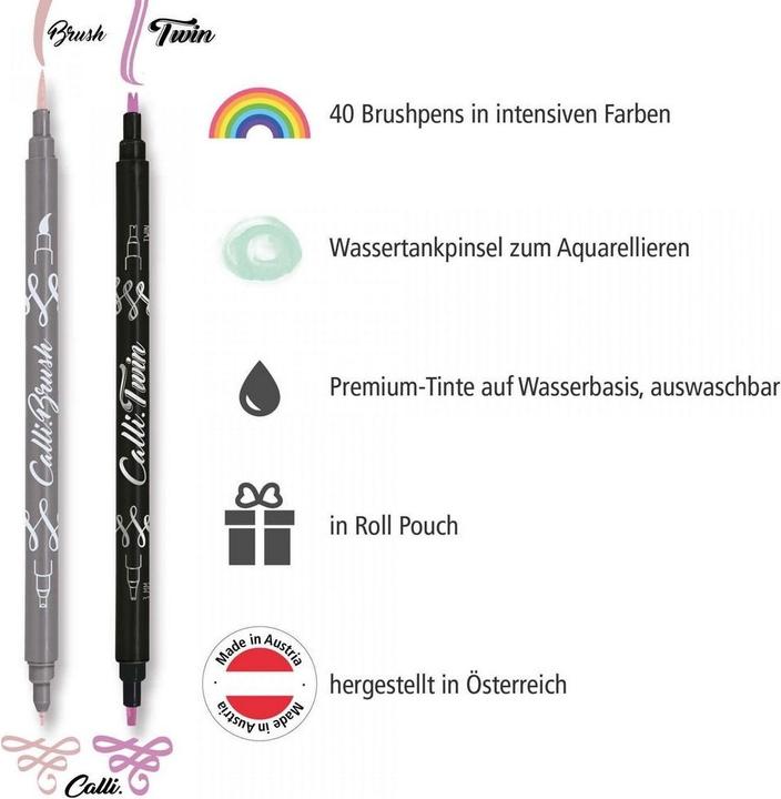 Actual product image Online Calli Twin & Calli Brush (Multicoloured, 40 x)
