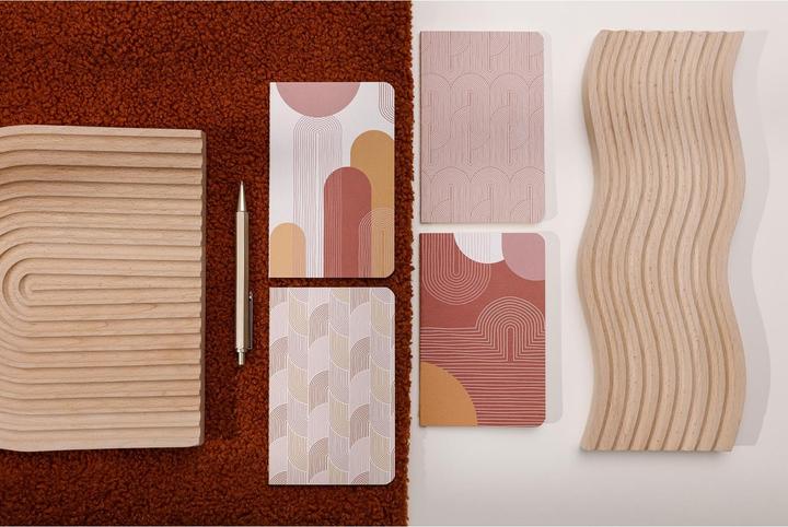 Produktbild Clairefontaine genähte heftung 64 seiten liniert terracotta (9 x 14 cm, Liniert)