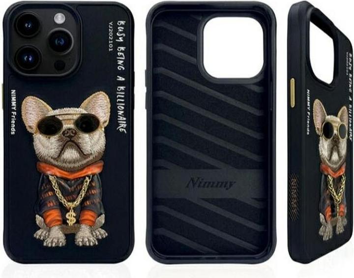 Immagine prodotto PanzerGlass Nimmy case iPhone 15 Pro 6.1" black Glasses Cool Dog (Apple iPhone 15 Pro)