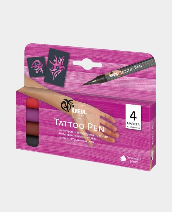 Productafbeelding Kreul tattoo pen tribals, set van 4