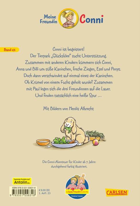 Produktbild Conni Erzählbände 41: Conni und das geklaute Kaninchen (Herdis Albrecht, Julia Boehme, Deutsch)