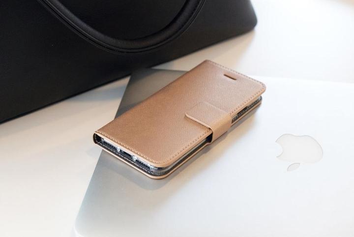 Actual product image Mobiparts Saffiano Wallet Case Samsung Galaxy S8 Copper (Samsung Galaxy S8+)