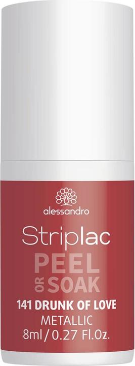 Produktbild Alessandro Striplac Peel or Soak - Drunk of Love (Metallic, Rot, Braun, Abziehbarer Nagellack)