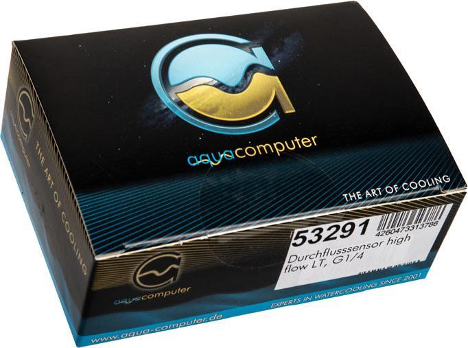 Actual product image Aqua Computer Flow sensor high flow LT, 2x G1/4