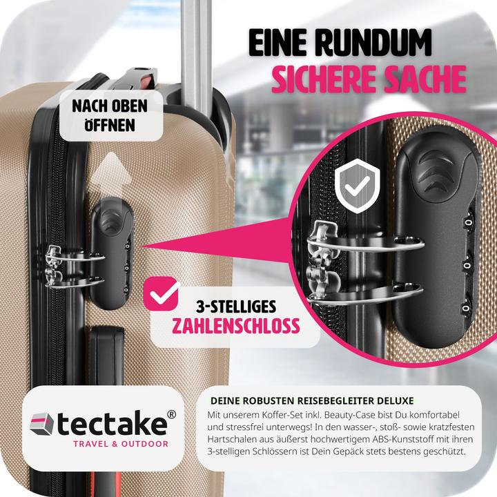 Produktbild tectake Hartschalenkoffer (90 l, L (90 - 115l))