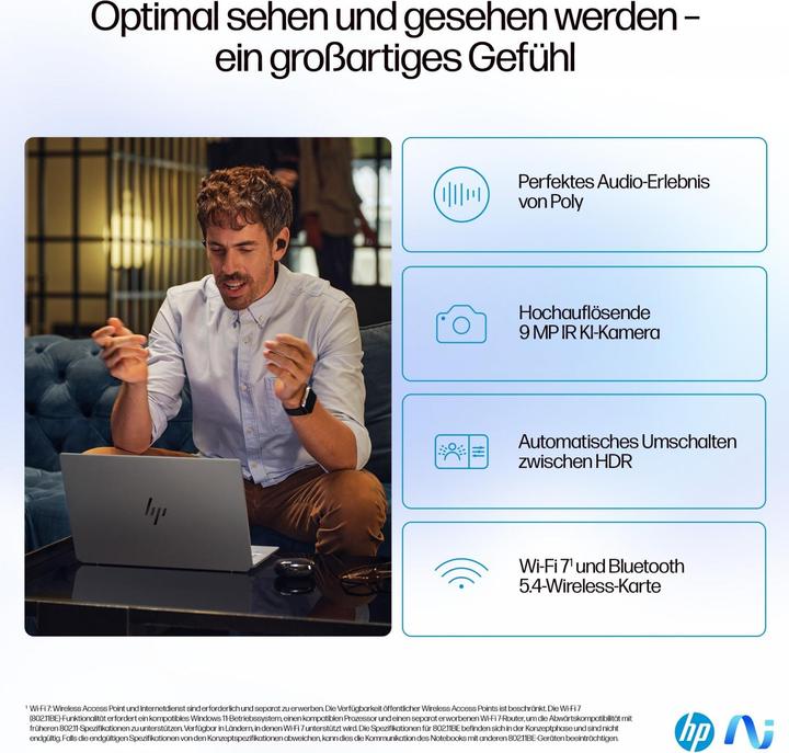 Image du produit HP Ordinateur portable OmniBook Ultra 14-fe0097g 14"" (35,6cm) (14", Marvell Armada 375, 32 Go, 1000 Go, DE)