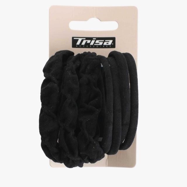 Produktbild Trisa Gummiband schwarz ohne Metal (7er-Pack) (Haargummi)