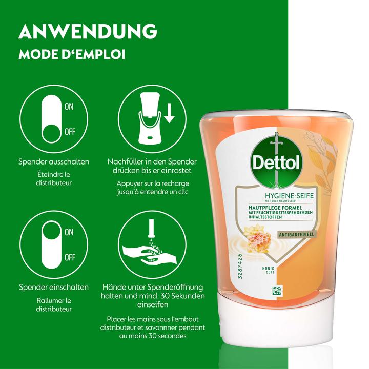 Produktbild Dettol No-Touch (Handseife Nachfüllpackung, 250 ml)