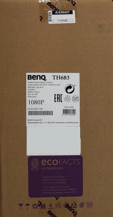 Produktbild BenQ Th683 (Full HD, 3200 lm, 1.15 - 1.5:1)