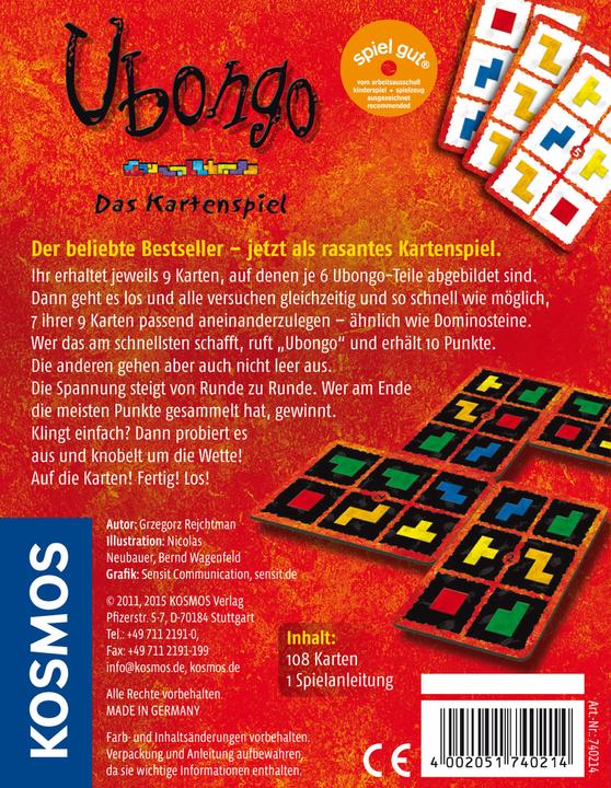 Immagine prodotto Kosmos Ubongo il gioco di carte (Tedesco)