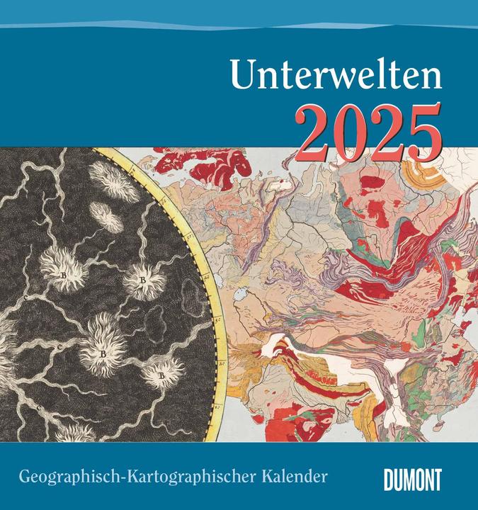 Produktbild Geographisch-Kartographischer Kalender 2025 – Unterwelten – Wand-Kalender mit historischen (45 x 48 cm, Harter Einband, Deutsch)