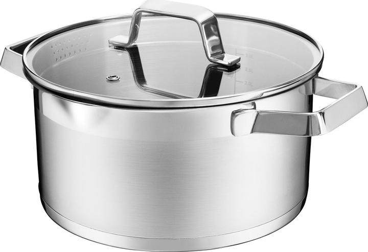 Image du produit POT 94515 KITCHEN PRO 22 CM 4L (22 cm, Casserole, Acier inoxydable)