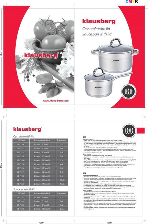 Produktbild Klausberg POT WITH LID 12cm KB-7131 0,5L (Kochtopf)