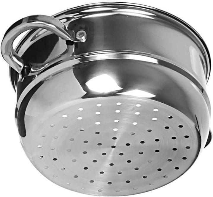 Actual product image Kinghoff STEAM POT 24cm 5.0L KH-3320 (24 cm, Pot, Stainless steel)