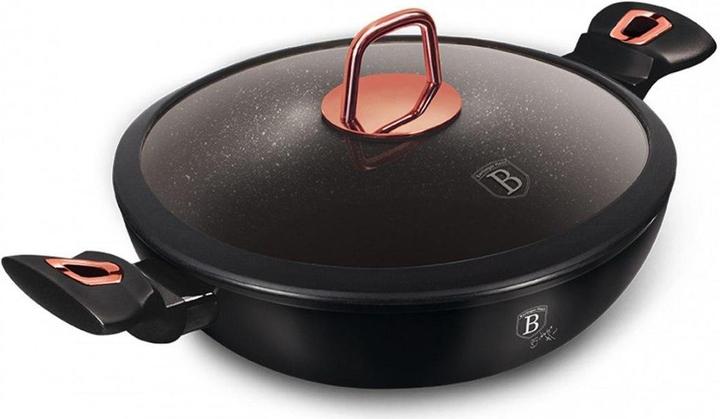 Actual product image BerlingerHaus GRANITE WOK BAKERY 30cm BH-7112 Black ROSE (Wok, Aluminium)