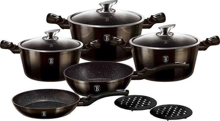 Actual product image BerlingerHaus 13-PIECE POT SET BERLINGER HOUSE BH-6615 (20 cm, Pan set + pot set, Aluminium)