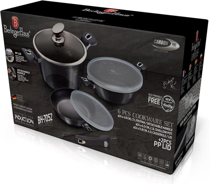 Actual product image BerlingerHaus Pot and pan set BH-7052 (24 cm, Pot, Frying pan, Aluminium)