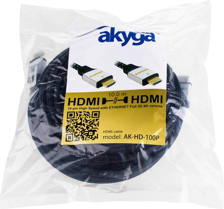 Produktbild Akyga AK-HD-100P HDMI-Kabel HDMI Typ A (Standard) (10 m, HDMI)