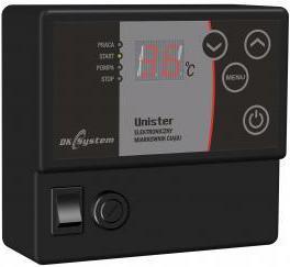 Actual product image Dk System electronic UNISTER solid fuel boiler draft regulator that controls the air intake valve an