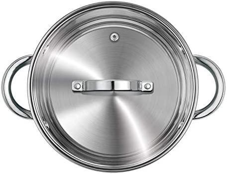 Actual product image MPM POT SET MGK 10 PART 10 (Pan set + pot set, Stainless steel)