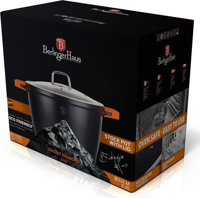 Actual product image BerlingerHaus POT GRANIT DIAMOND 24cm 6,8l BH-1100 (Aluminium)