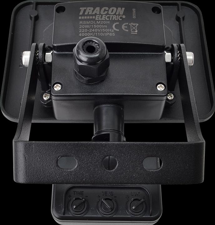 Produktbild Tracon SMD LED Flutlichtstrahler mit Bewegungsmelder (1200 lm, IP65)
