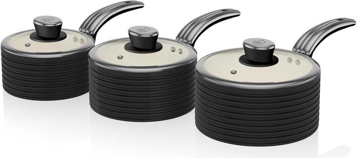 Swan Pot set retro RETRO SWPS3020BN (Pan set + pot set)