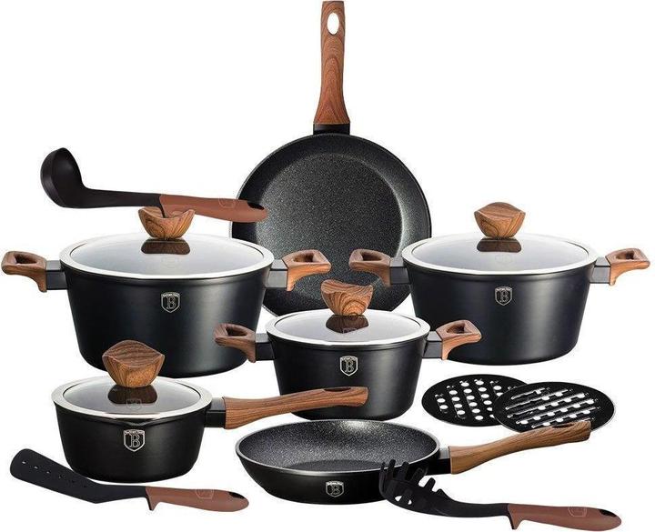 BerlingerHaus Forest Line BH-1537 (28 cm, Ensemble de casseroles et de poêles de cuisson, Aluminium)