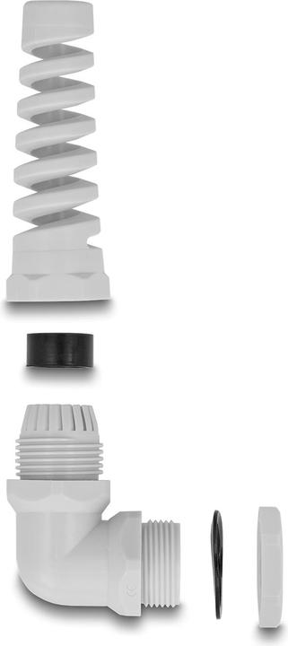 Actual product image Delock Cable gland with strain relief 90° angled PG