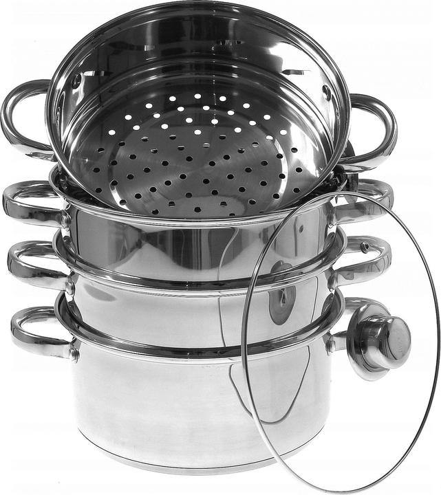 Actual product image Kinghoff STEAM POT 24cm 5.0L KH-3320 (24 cm, Pot, Stainless steel)