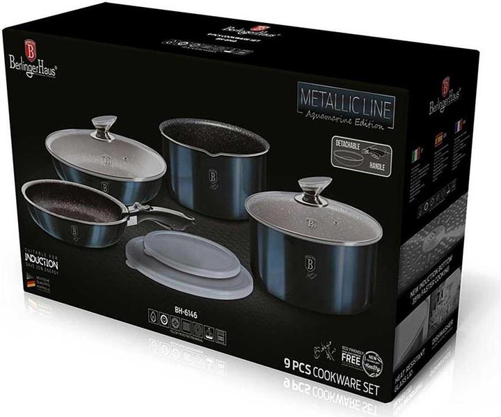 Actual product image BerlingerHaus GRANITE POT SET Click & Cook BH-6146 (20 cm, Pan set + pot set, Aluminium)