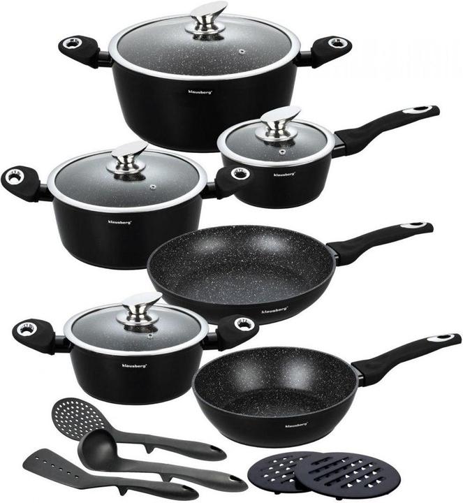 Actual product image Klausberg GRANITE POT SET 15 ELEM. KB-7322 (Pan set + pot set, Aluminium)