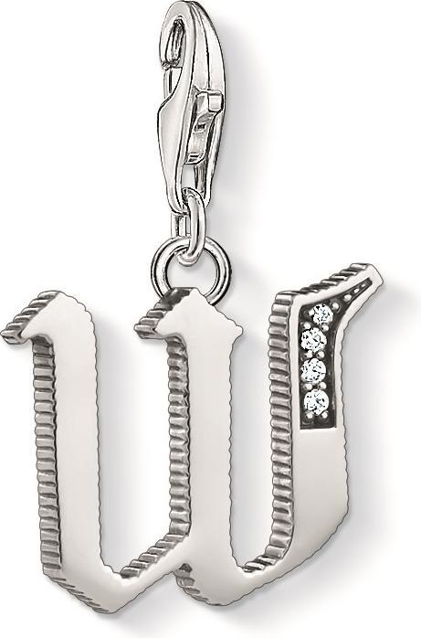 Produktbild Thomas Sabo Charm-Anhänger Buchstabe W silber (Silber)