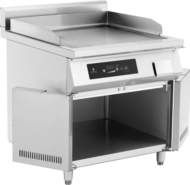 Produktbild Royal Catering Induktionsgrill Grillplatte 10000 W glatt 180 min Timer 80 - 300 °C Stauraum