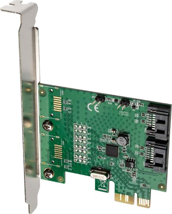 Actual product image InLine interface card 2-fold SATA 6Gb/s x1 PCIe 2.0 RAID 0/1/SPAN