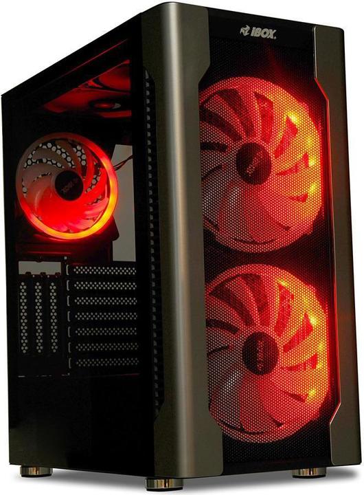 Actual product image iBox Enclosure I-Box Chiron Zh68 Gaming (Mini-ITX, mATX, ATX)