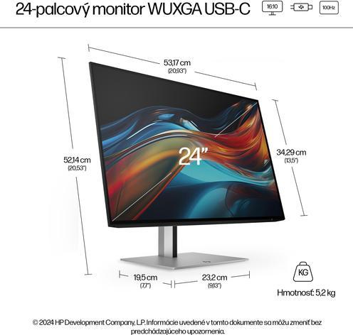 Actual product image HP 724pu Docking Display (1920 x 1200 pixels, 24")