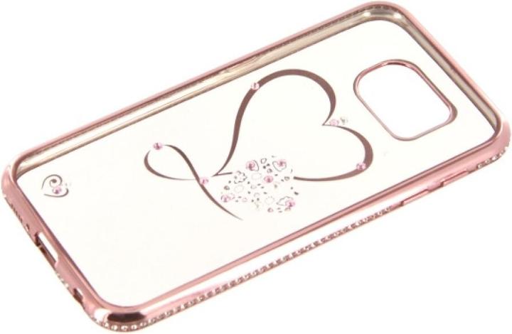 Immagine prodotto OEM Custodia TPU Bling Heart per Samsung Galaxy S6 oro rosa (Samsung Galaxy S6)
