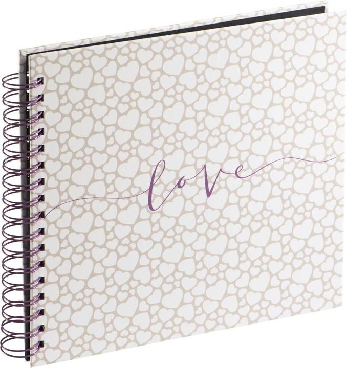 Produktbild Hama Romance Spiral-Album 28x24 40 schwarze Seiten Hochzeit (28 x 24 cm)
