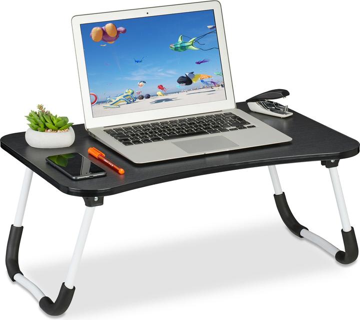 Actual product image Relaxdays Black Lap Desk