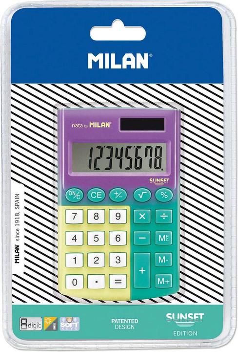 Actual product image and calculator 8 position Pocet (Solar cells, Batteries)