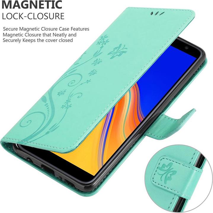 Actual product image Cadorabo Flower Book cover (Samsung Galaxy J4+)