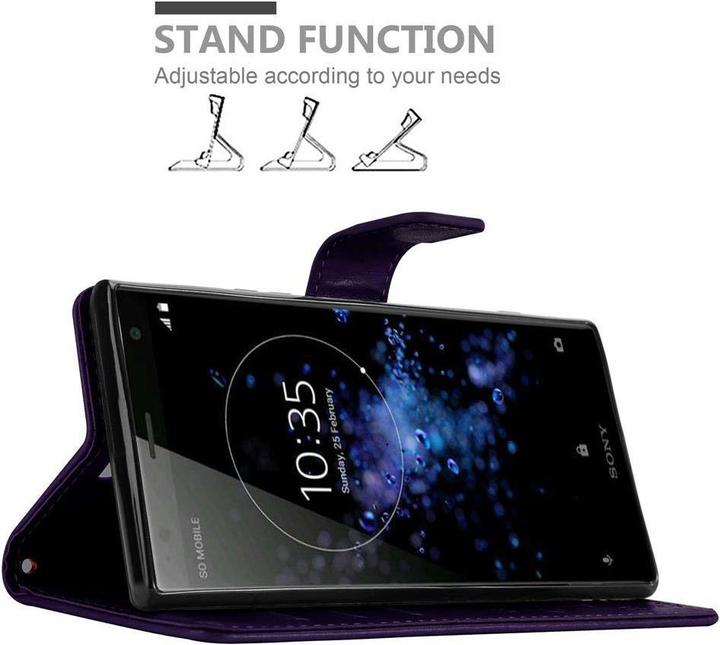 Actual product image Cadorabo Flower Book cover (Sony Xperia XZ2)