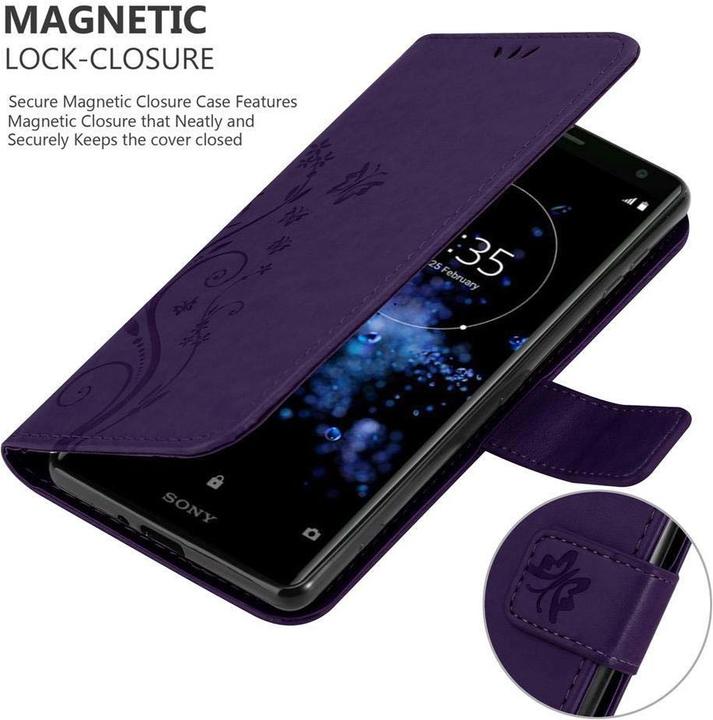 Actual product image Cadorabo Flower Book cover (Sony Xperia XZ2)