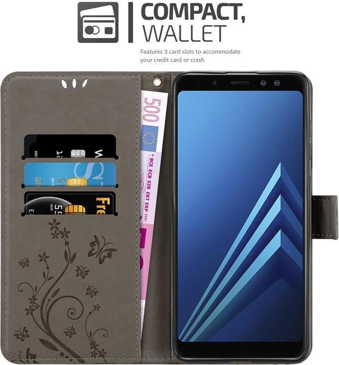 Actual product image Cadorabo Flower Book Cover (Samsung Galaxy A8 (2018))