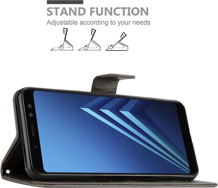 Actual product image Cadorabo Flower Book Cover (Samsung Galaxy A8 (2018))