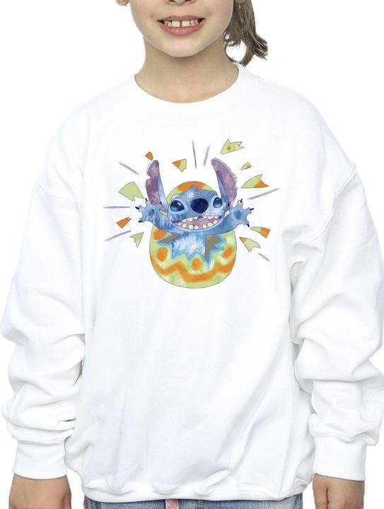 Actual product image Disney Girls Lilo & Stitch Cracking Egg Sweatshirt (128)