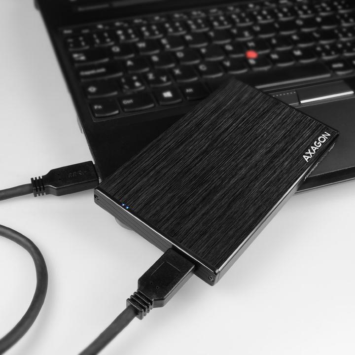 Actual product image Axagon EE25-XA6 - HDD / SSD Enclosure - 2.5 Inch - SATA - Serial ATA II - Serial ATA III (2.5")