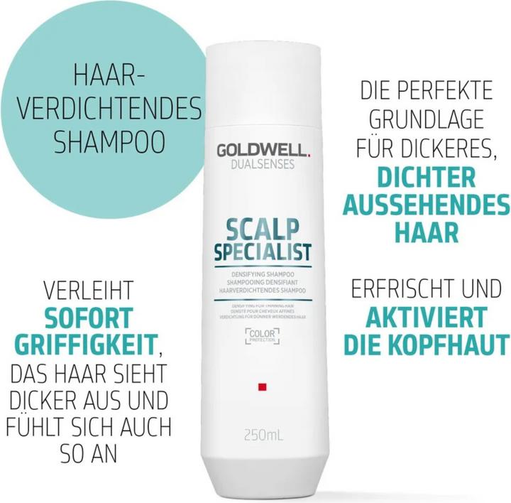 Actual product image Goldwell Dualsenses Scalp Specialist - Densifying Shampoo (250 ml, Liquid shampoo)